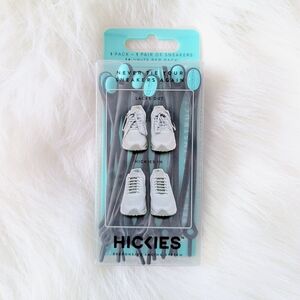 HICKIES No-Tie Shoelaces Black Teal
